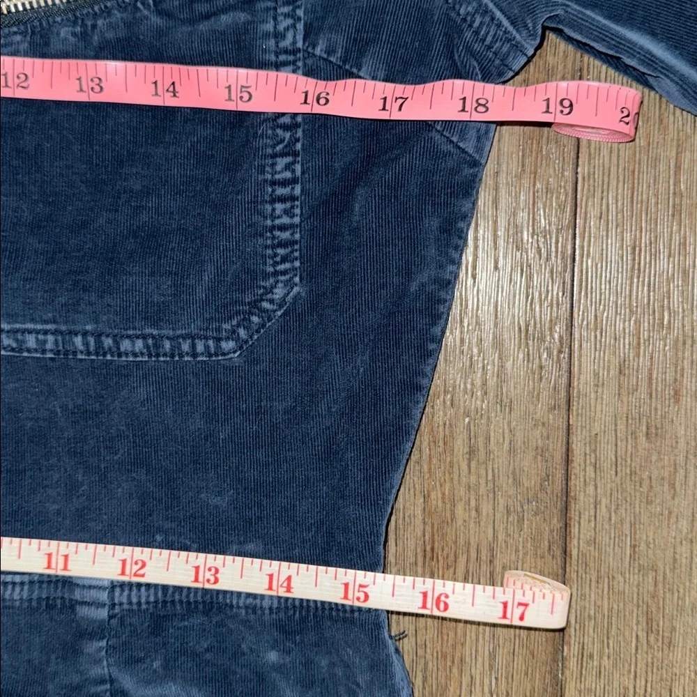 Free People Lennox Cord Jumpsuit Blue